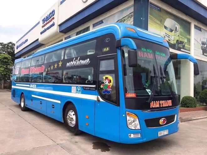 Xe Nam Thanh Bên hông xe Giường nằm 40 chỗ (Có WC)