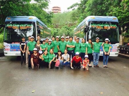 Xe Hải Hoàng Gia Mặt trước xe Giường nằm 44 chỗ
