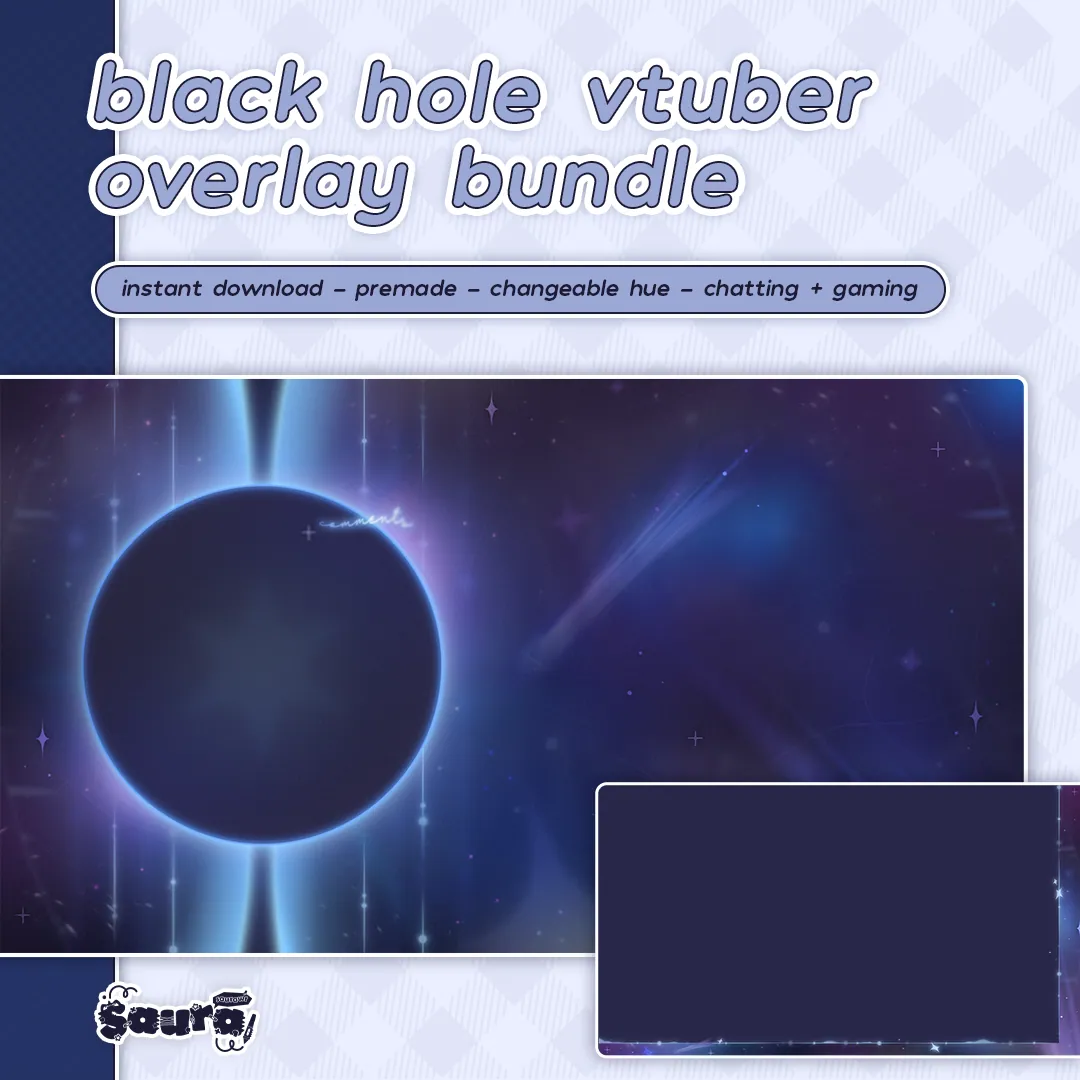 ❛ Black Hole ❜ ― VTuber Overlay Bundle