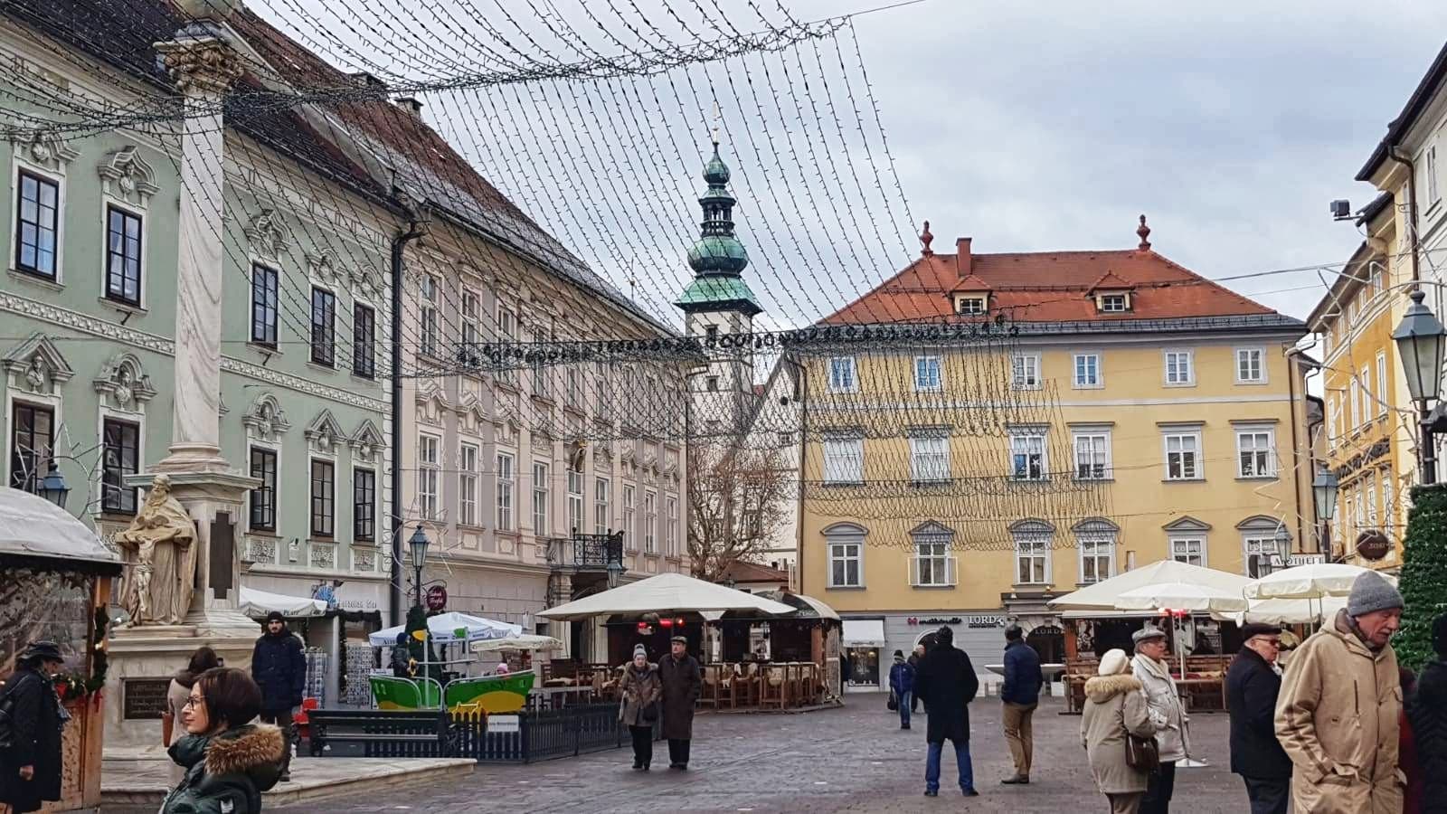 Il centro di Klagenfurt