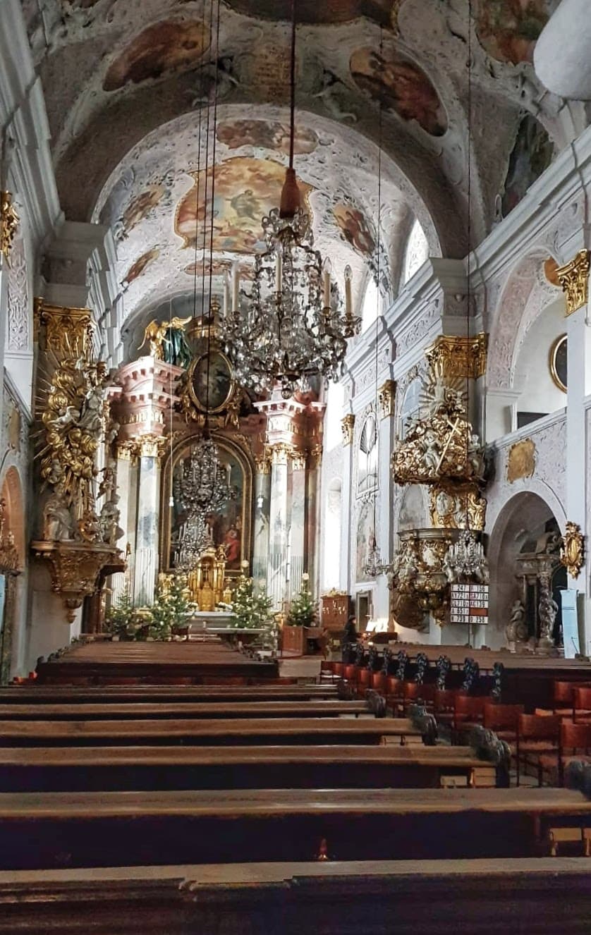 Dentro la cattedrale di Klagenfurt