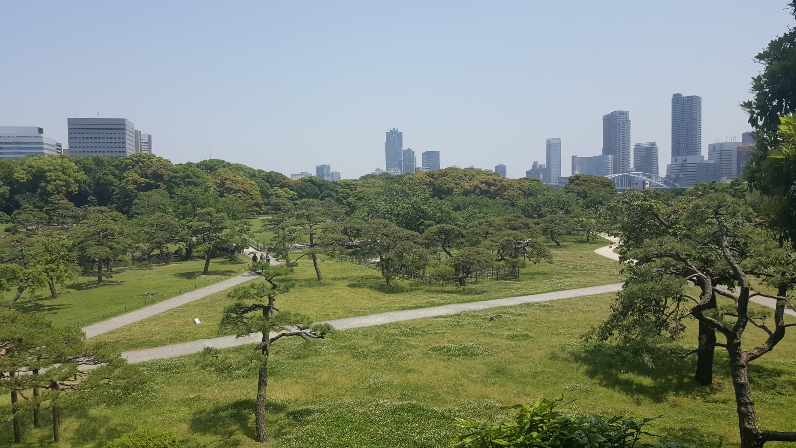 Visuale sui giardini Hamarikyu