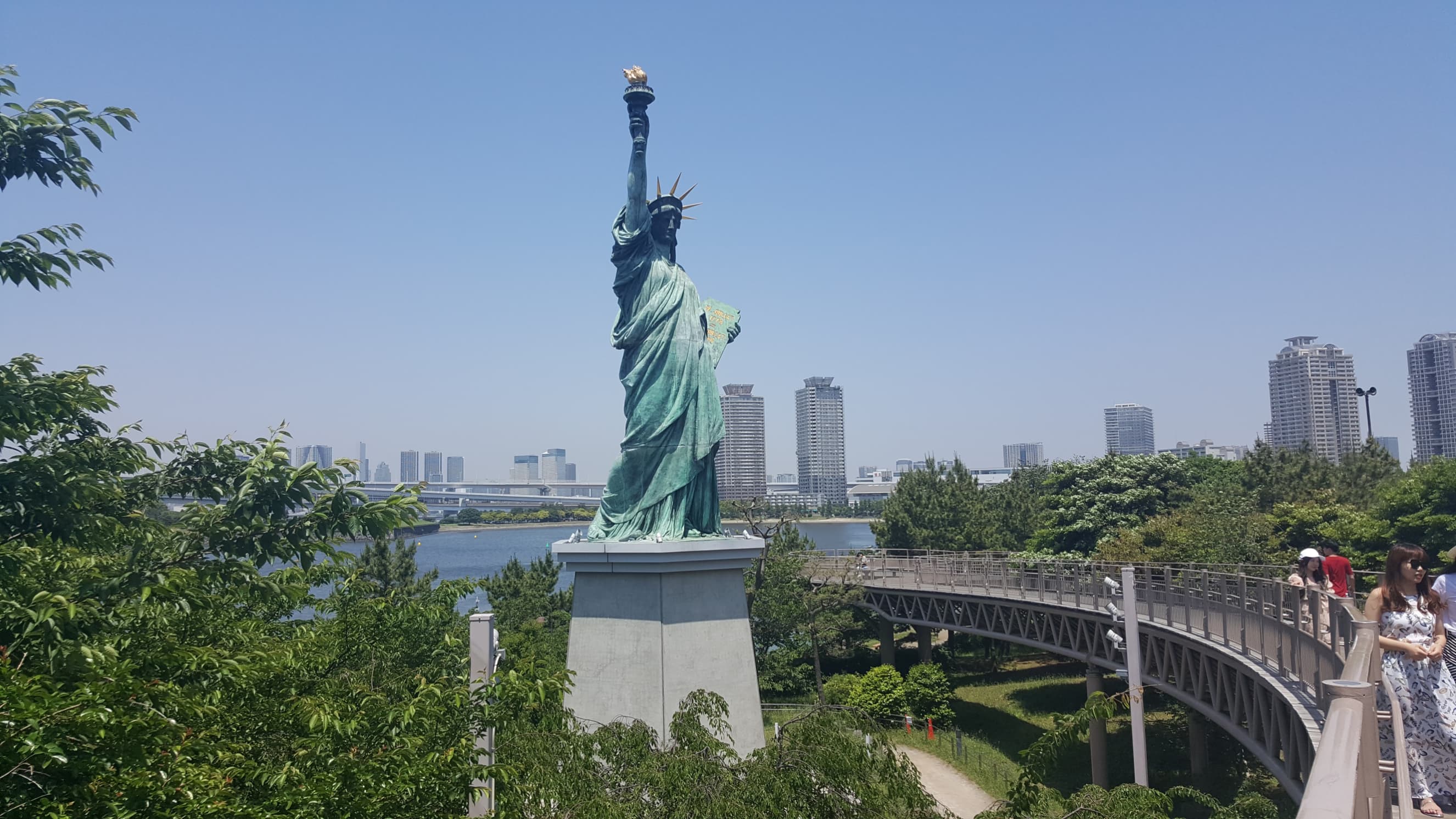 Copia statua della Libertà a Odaiba (Tokyo)