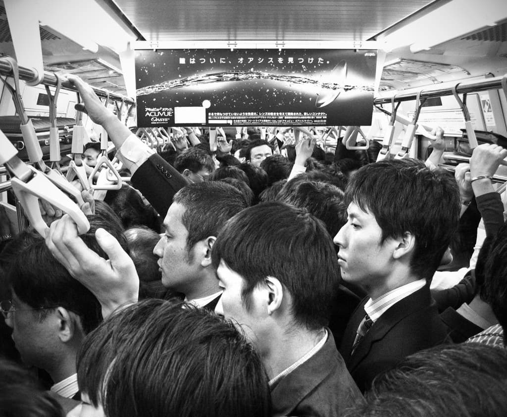 Ora di punta della metropolitana di Tokyo
