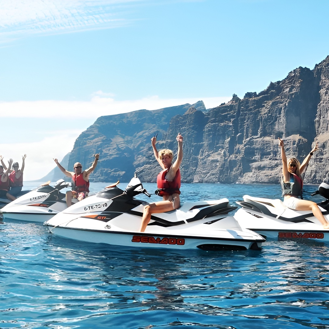 Aventura en moto de agua en el sur de Tenerife en Tenerife