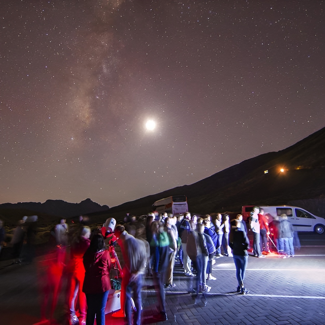 Observación de estrellas en el Teide con cena