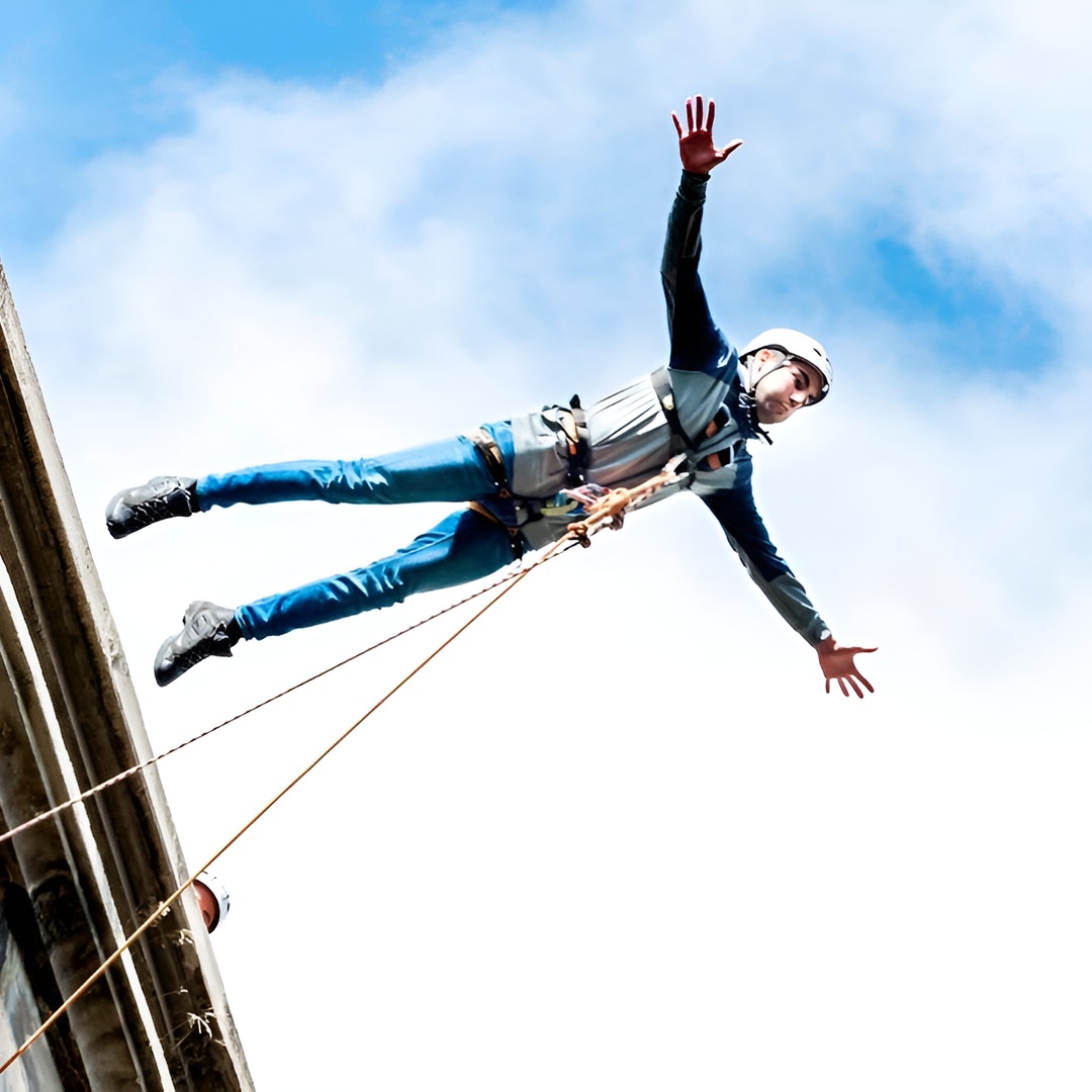 Puenting sobre el Río Gállego