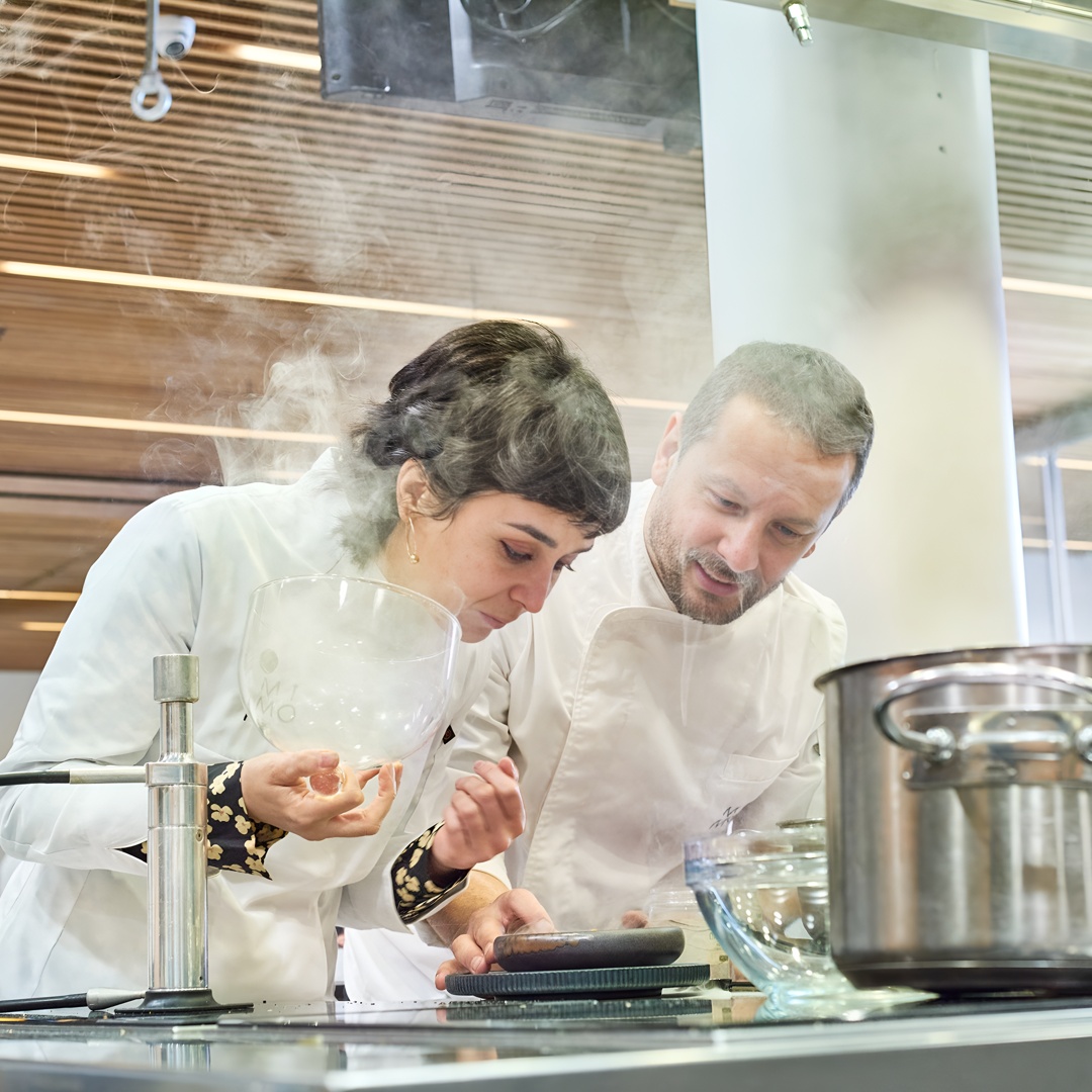 Clase de cocina con estrellas Michelin Secrets en San Sebastián en San Sebastián