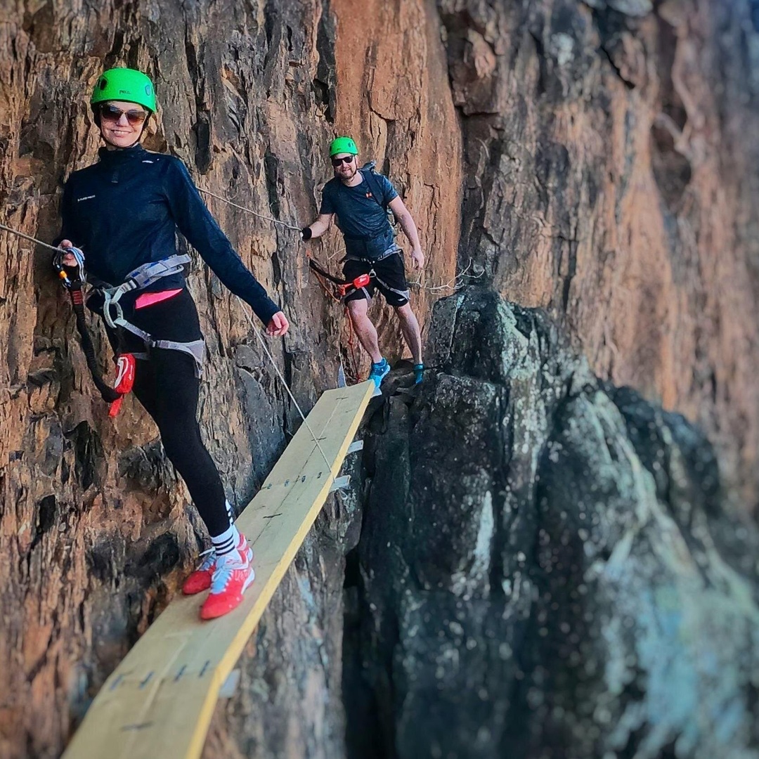Medio-Día Aventura y Escalada Via Ferrata en Gran Canaria en Gran Canaria