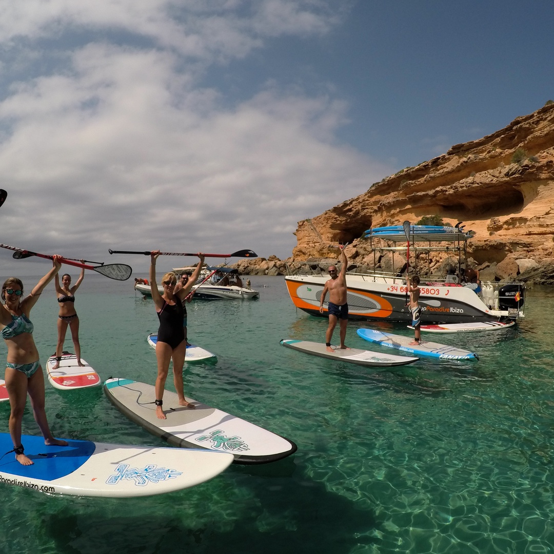 3 Horas en Barco con Curso Paddle Surf, Snorkel y más