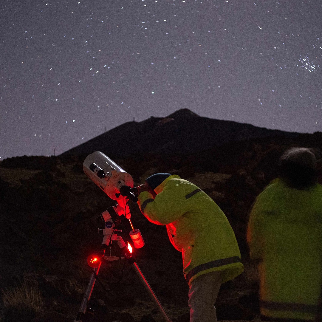 Parque Nacional del Teide : Observación de estrellas en grupos pequeños con astrofotografía en Tenerife
