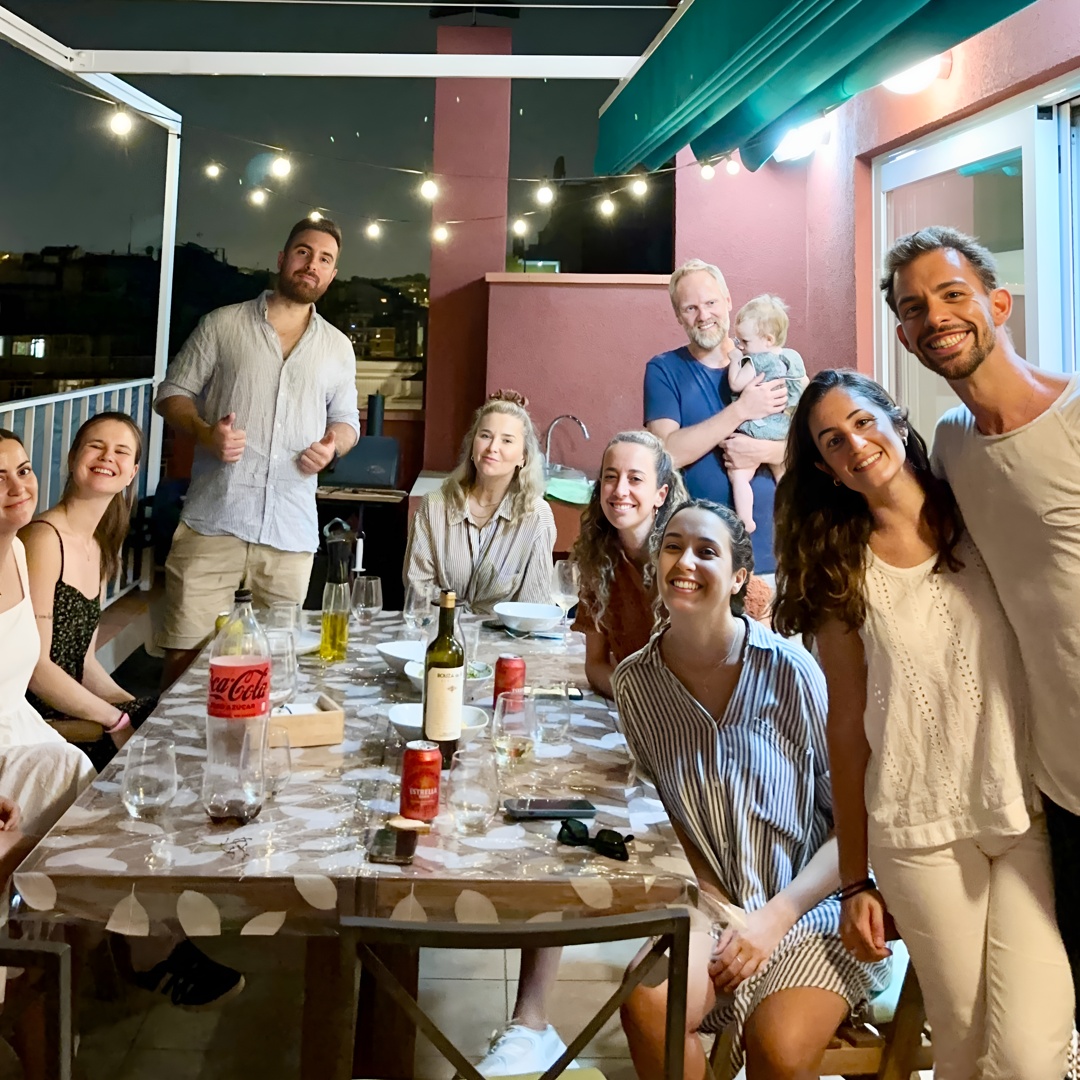 Barbacoa en un atico en el centro de Barcelona con un chef en Barcelona