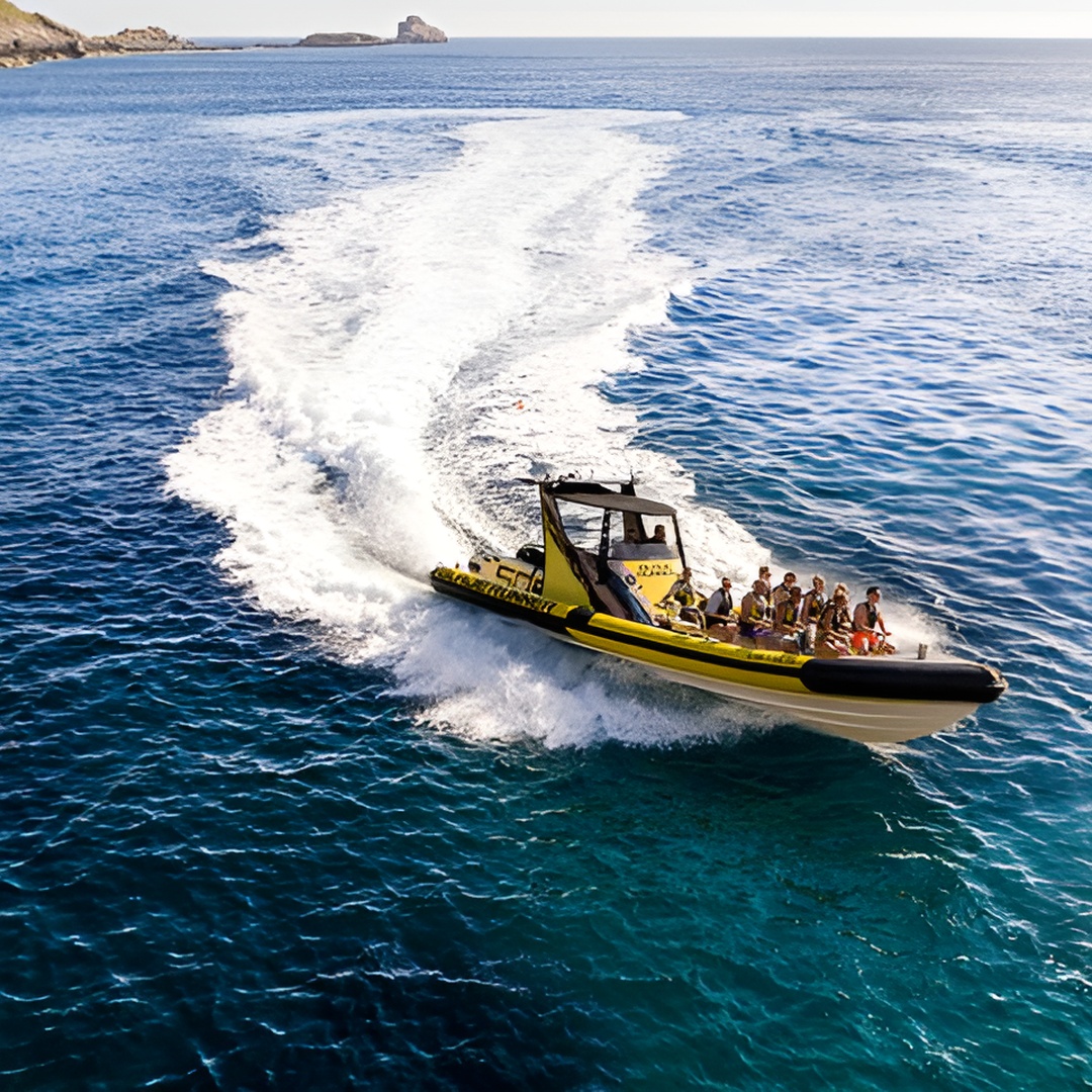 Excursión en lancha motora por la costa suroeste de Mallorca en Mallorca