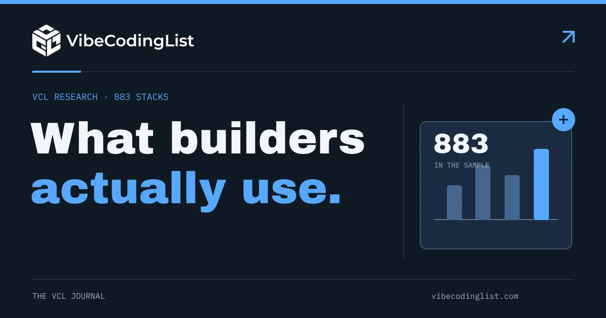 Vibe Coding Tools in Real Projects: What 883 Stacks Reveal (2026)