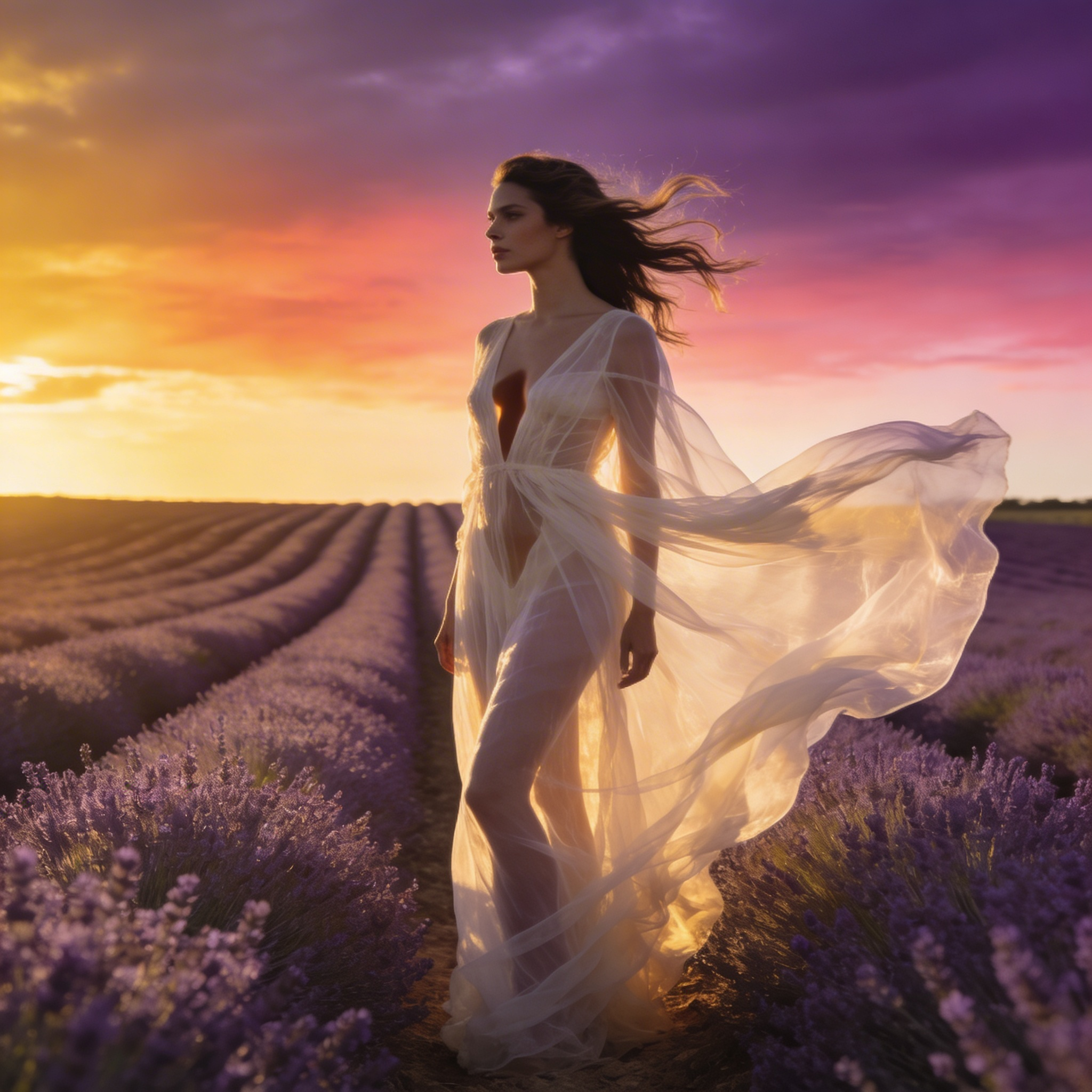 Original - The same 2048px portrait — flying hair against a busy sunset — run through every tool's free tier. Click any image to compare full-size.