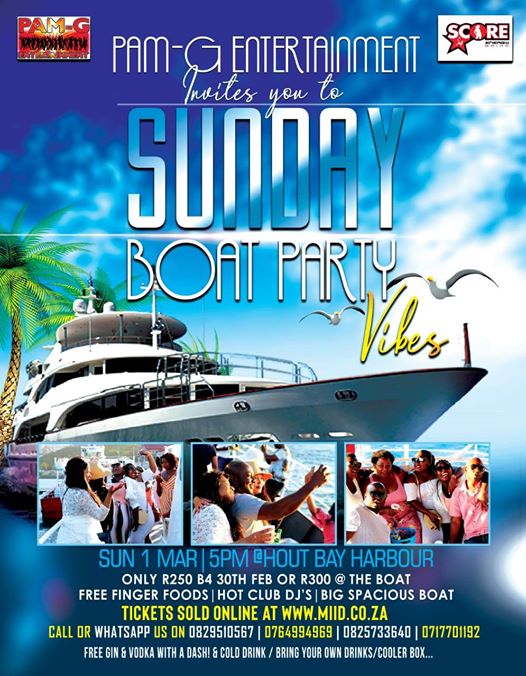 PAM-G Entertainment: Sunday Boat Party Vibes