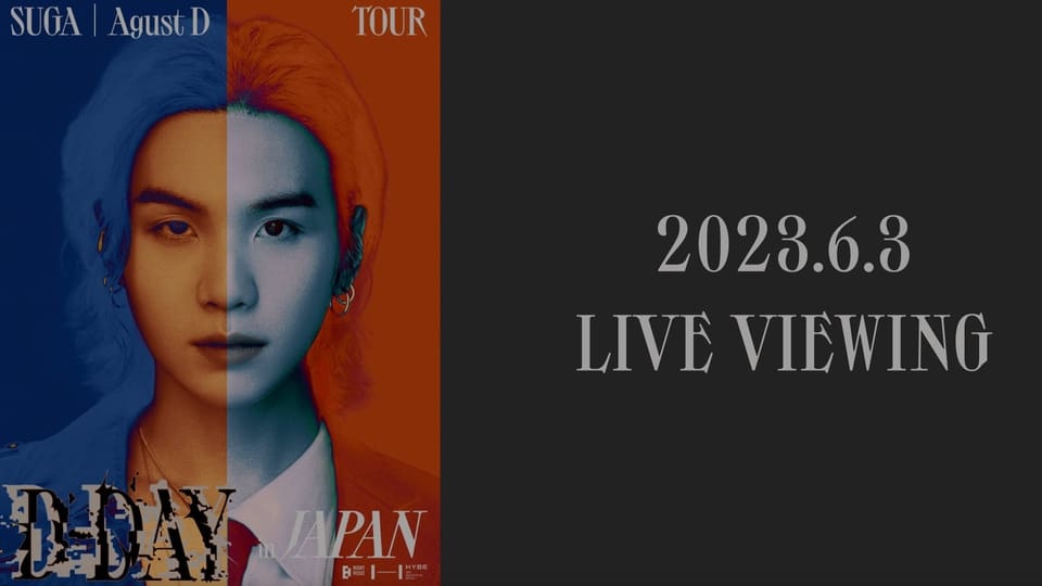 SUGA - Agust D TOUR D-DAY in JAPAN LIVE (2023) | Release Date South ...