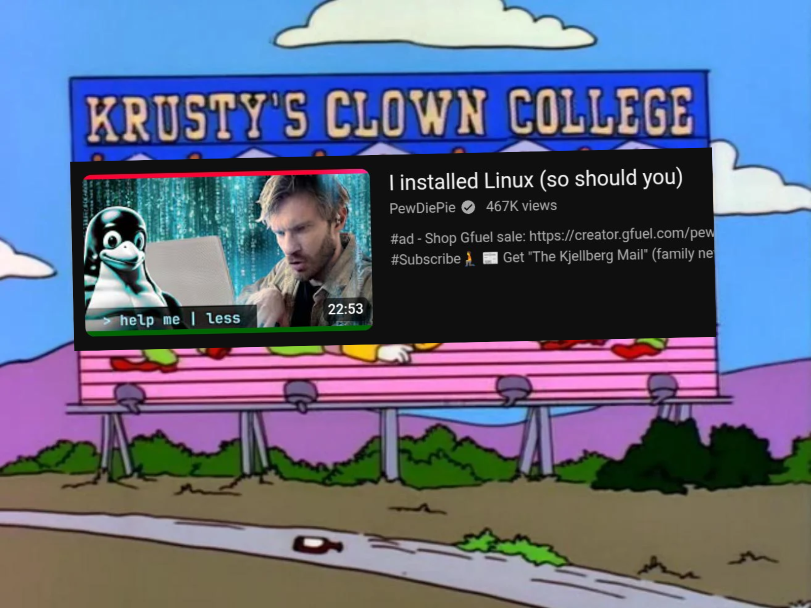 My Clown College Billboard