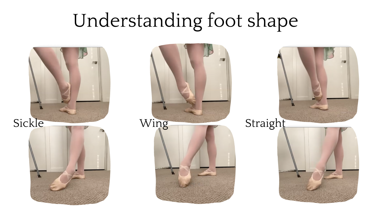 Understanding Foot Shape (10 mins - tendu & coup de pied foot shape explanation plus practice) -- Oct 7