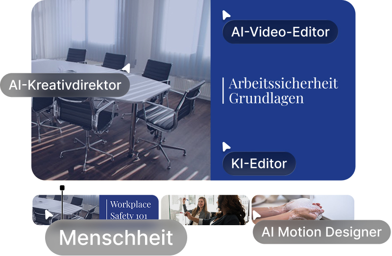 Sammlung von Bildern, die verschiedene Stock-Footage zeigen