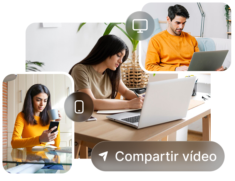 Colección de imágenes que muestran diferentes videos de stock