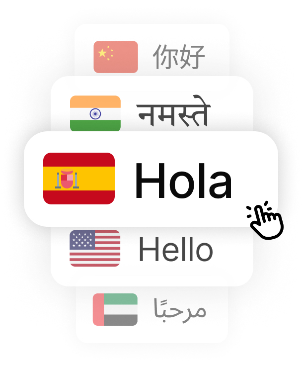 Broaden your audience with AI-powered multilingual support