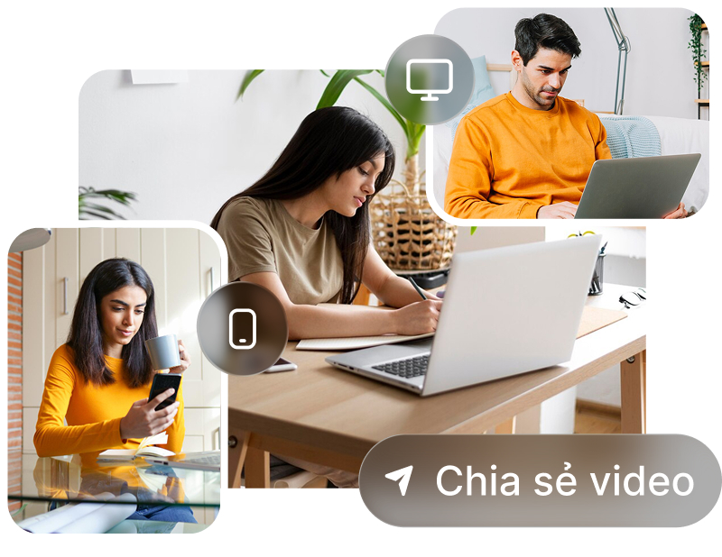 Bộ sưu tập hình ảnh cho thấy các đoạn video tải sẵn khác nhau