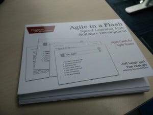 Buku baru tiba, Agile in a Flash, untuk belajar / mengkomunikasikan konsep agile dengan cepat dan ringkas