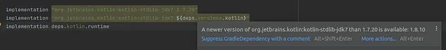 How to enable Lint GradleDependency when use dependency substitution