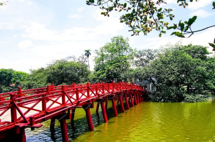 Cau The Huc Bridge