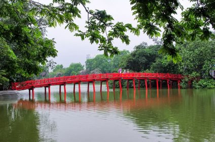 Cau The Huc Bridge