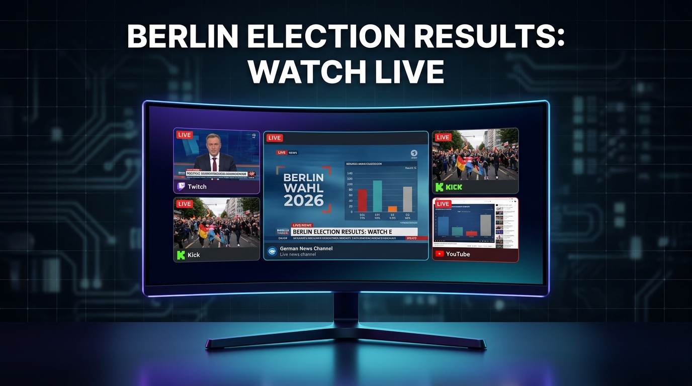 Berlin State Election 2026 — Results Night: Watch Every Stream at Once with ViewGrid