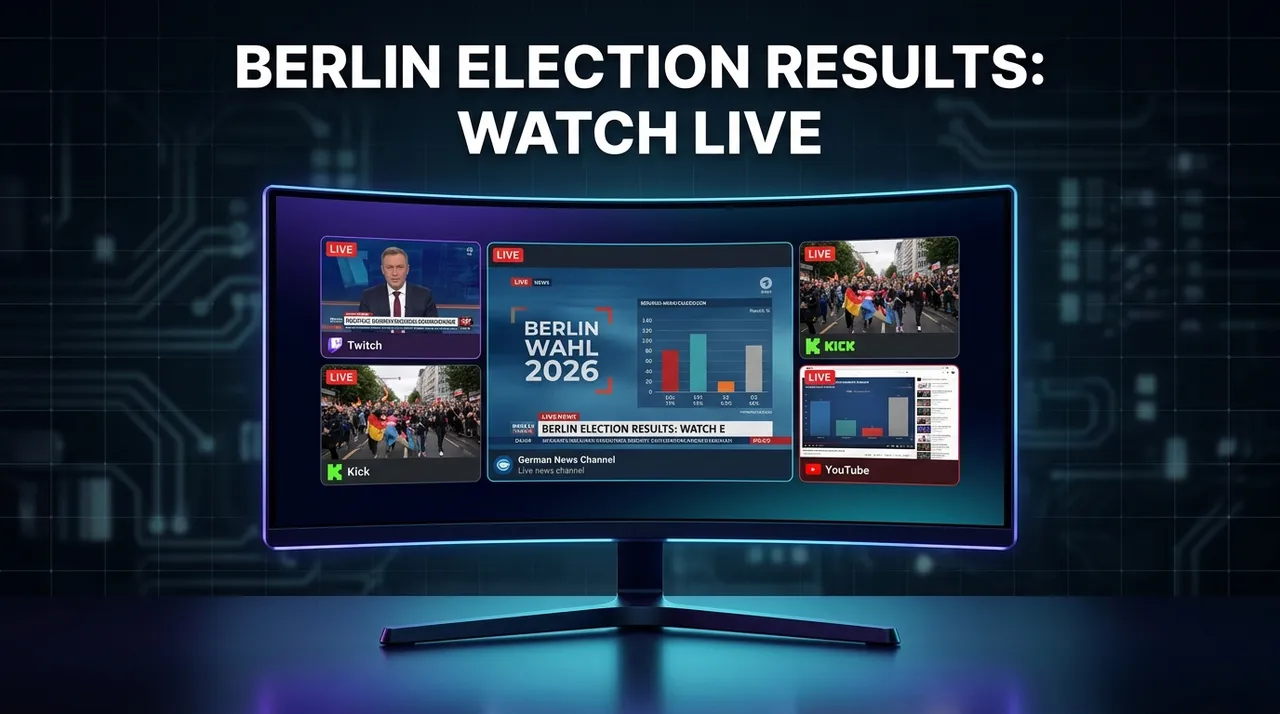 Berlin State Election 2026 — Results Night: Watch Every Stream at Once with ViewGrid