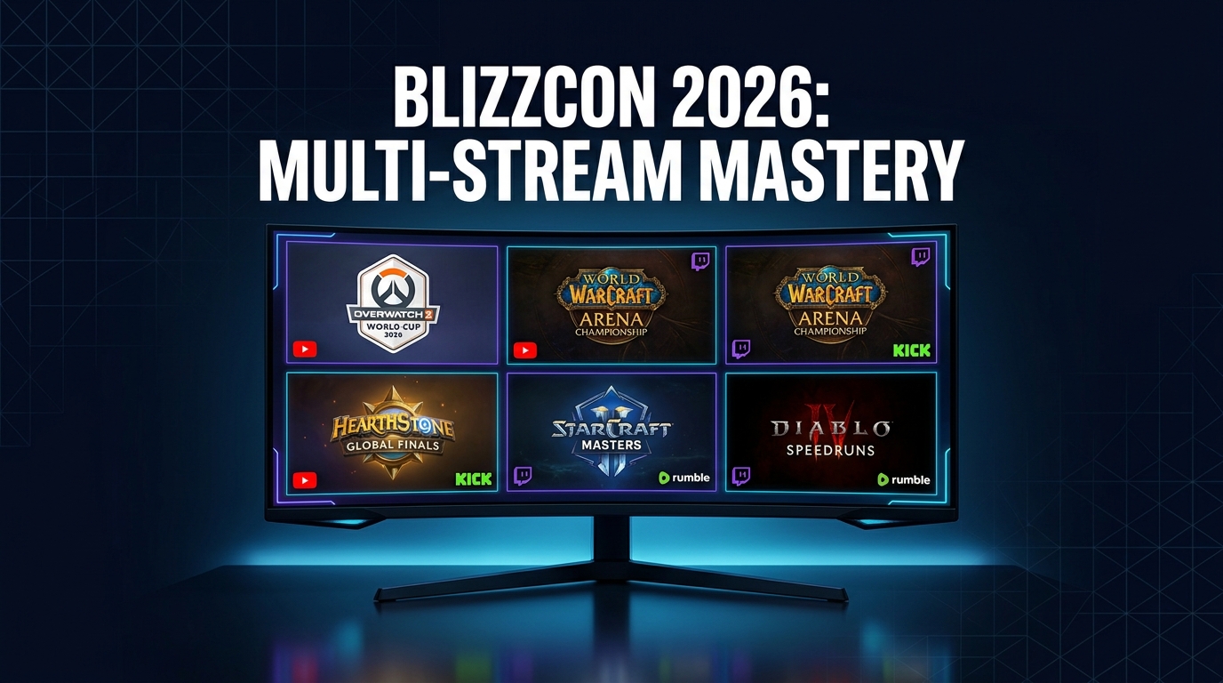 Dominate BlizzCon 2026: Watch Every Esports Stream Simultaneously!