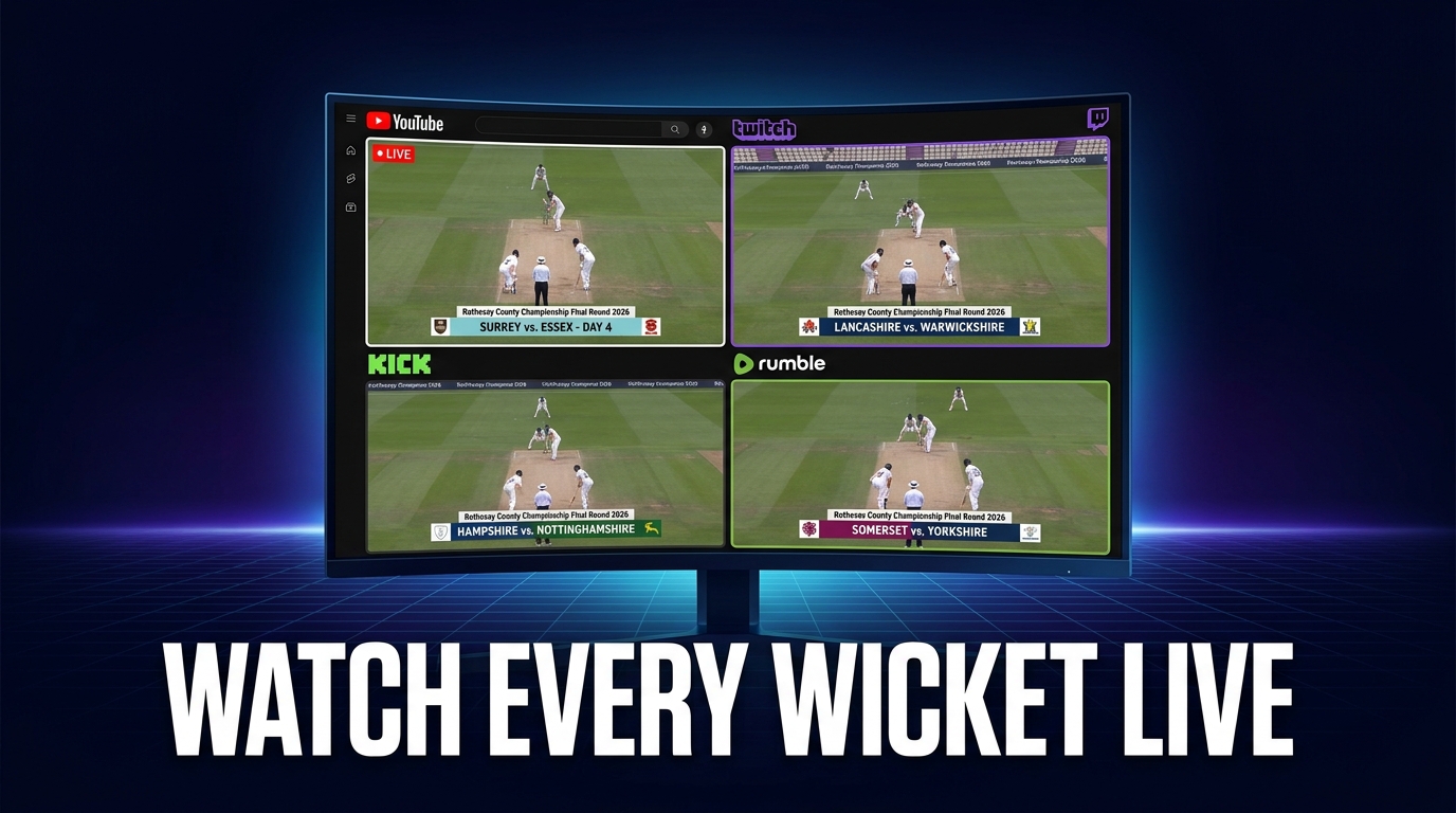 Rothesay County Championship Final Round 2026: Watch Every Wicket Live with a Multi-Stream Viewer