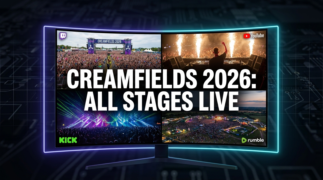 Creamfields 2026: Catch Every Beat, Every Stage, All At Once with ViewGrid's Multi-Stream Power