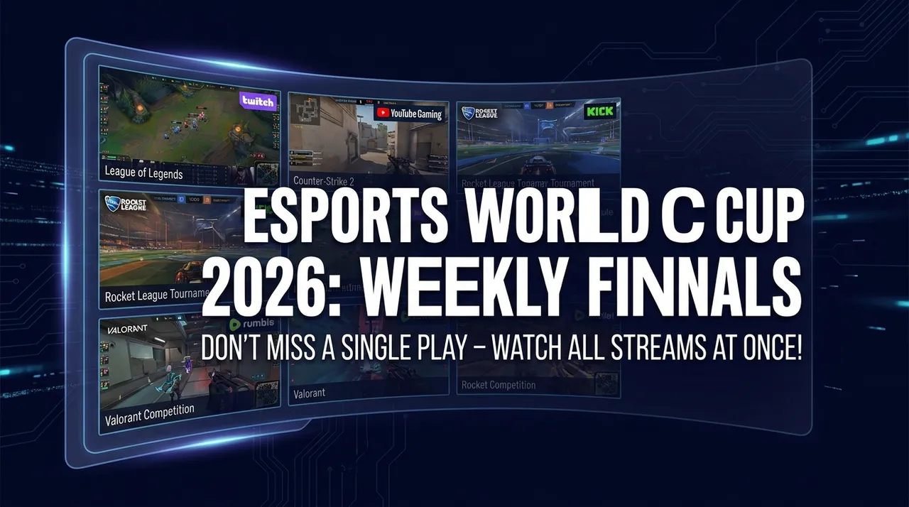 Esports World Cup 2026 (Weekly Finals): Don't Miss a Single Play – Watch All Streams at Once!