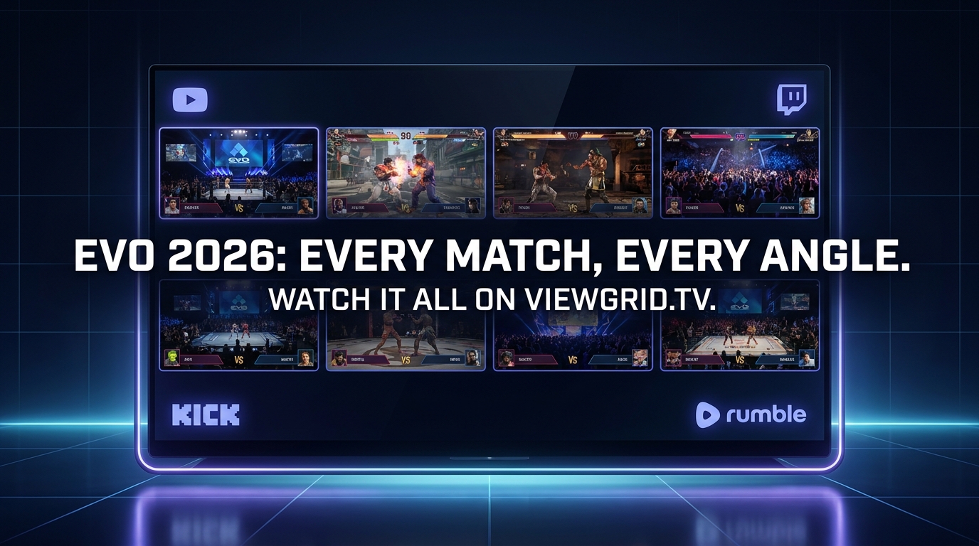 EVO 2026: Multi-Stream Every Match, Every Angle
