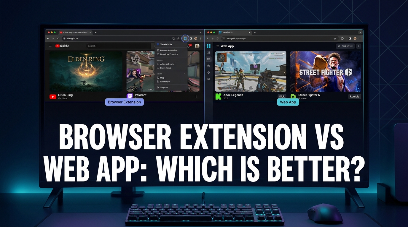 Multi-Stream: Browser Extension or Web App?