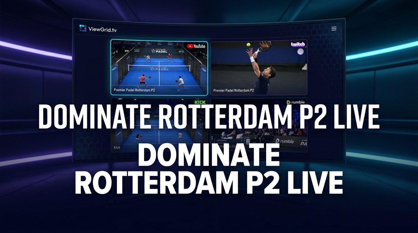 Dominate Premier Padel Rotterdam P2: Watch Every Match, Every Court, All at Once with ViewGrid