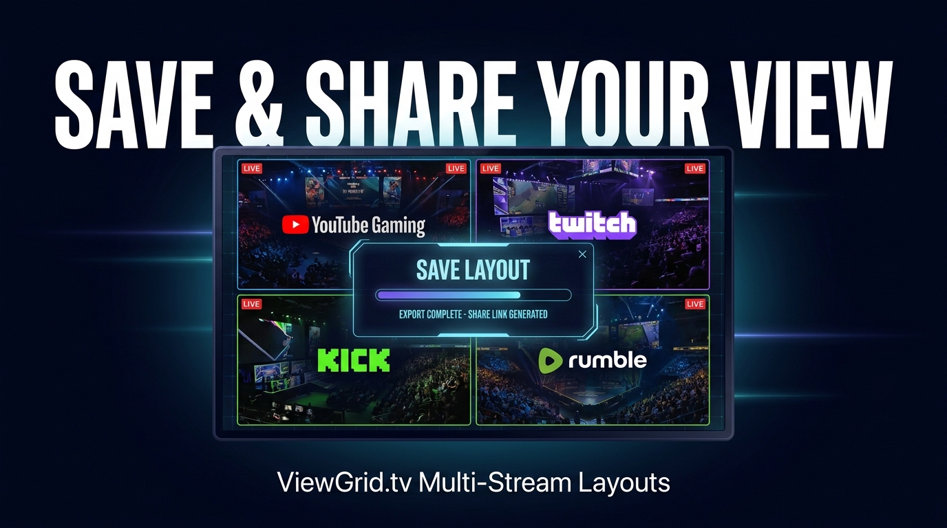 Share Your Perfect View: Save & Export Multi-Stream Layouts