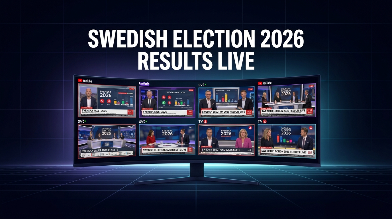 Don't Miss a Single Vote: Watch Every Swedish General Election 2026 Results Stream at Once
