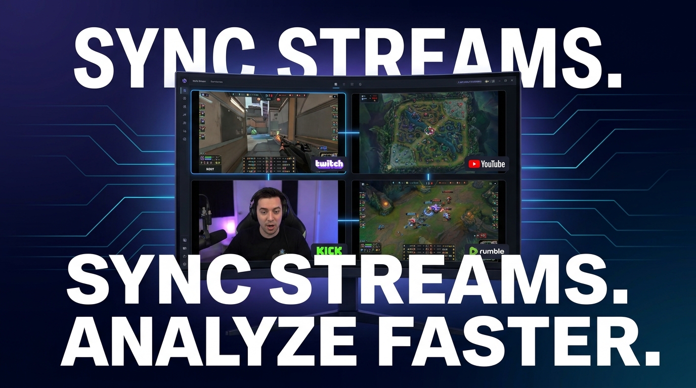 How to Sync Multiple Live Streams for Esports Analysis