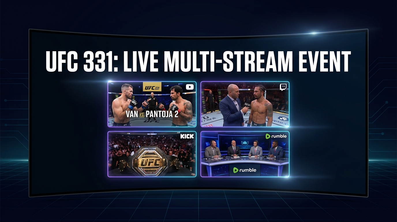 UFC 331: Van vs. Pantoja 2 – Watch Every Live Stream, All at Once, with ViewGrid