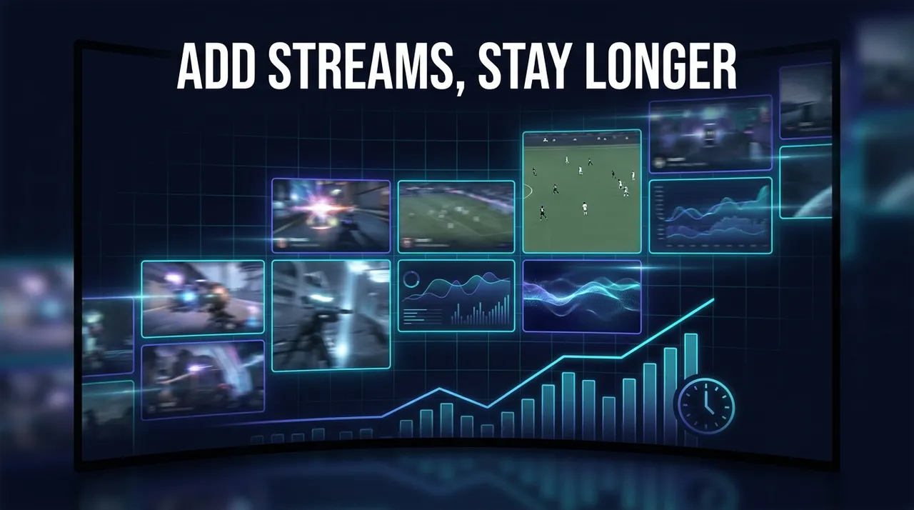 The More Streams You Add, The Longer You Stay