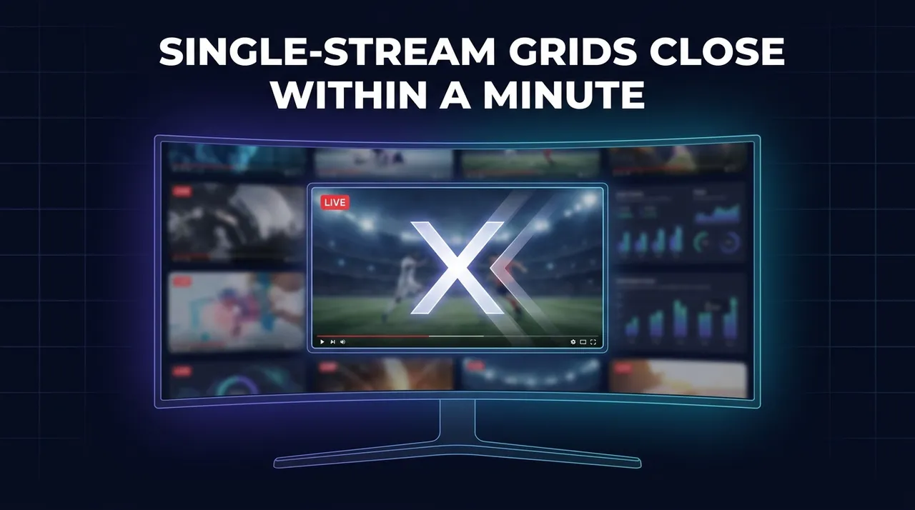 Single-Stream Grids Close Within a Minute