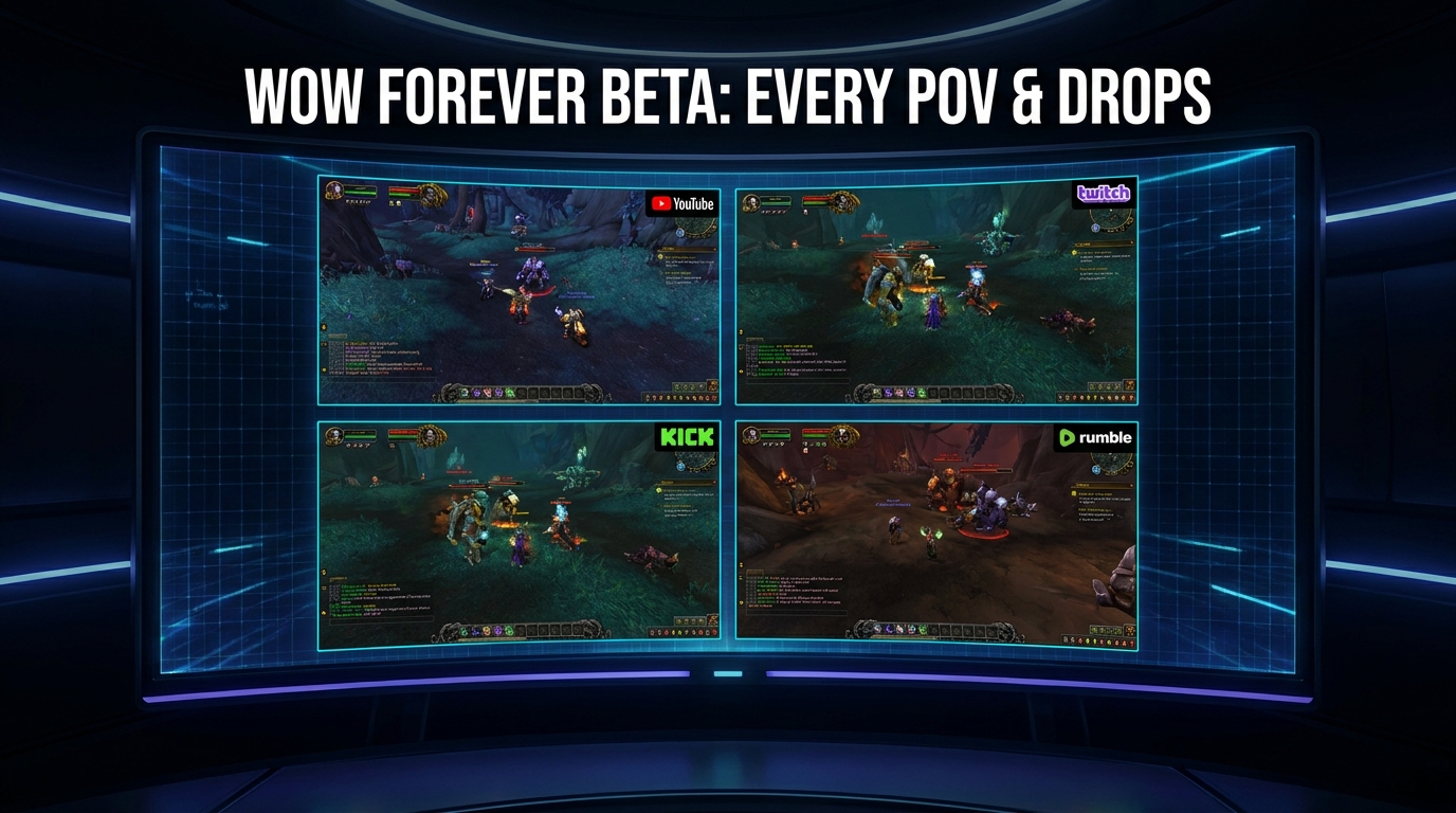 WoW Forever Beta: Every Streamer's POV & Drops
