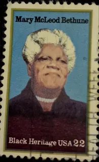 Another photo of the United States 1985 22 cents Mary McLeod Bethune 22c stamp