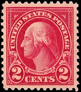 Another photo of the United States 1923 2c George Washington stamp