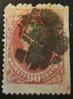 United States 1870 90 cents 90c Oliver Hazard Perry stamp, photographed by a collector